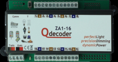 Qdecoder 117, ZA1-16, Licht-, Weichen und Signaldecoder mit 16 unabhängig programmierbaren Funktionsausgängen